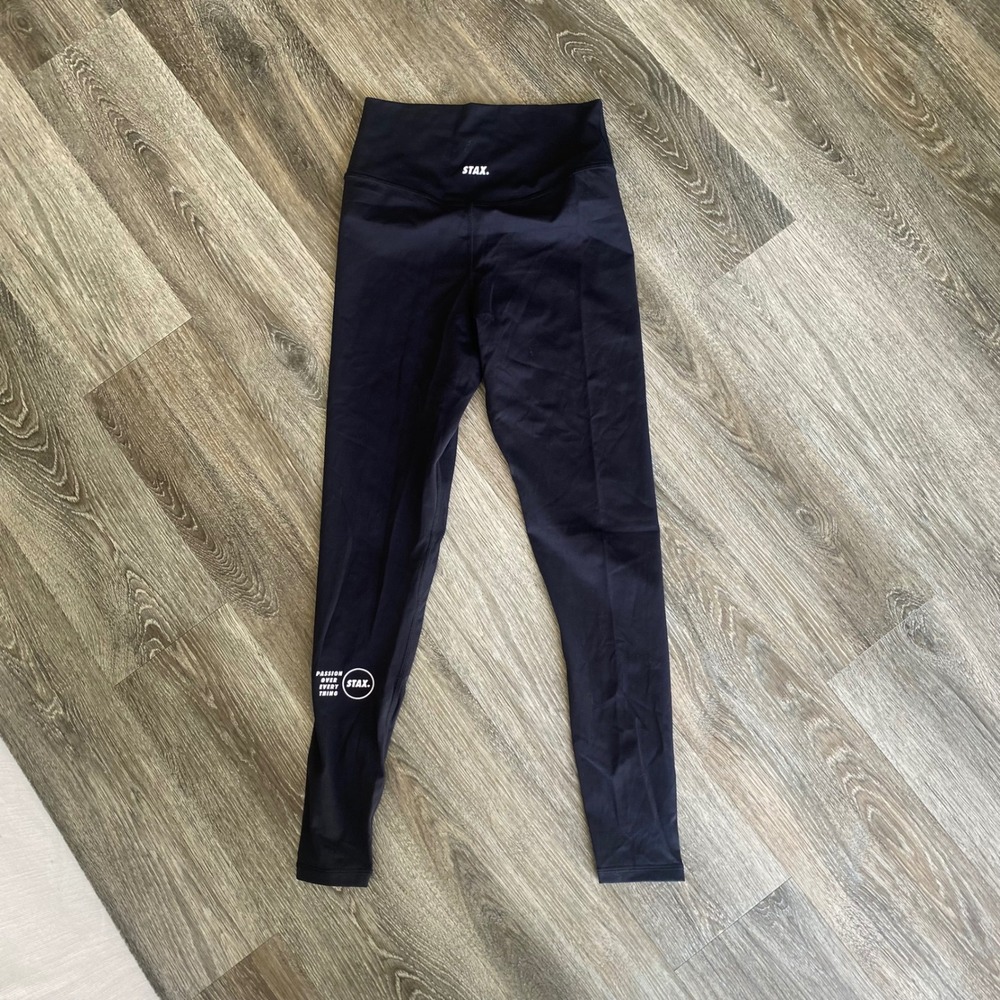 Stax. Women's Black Activewear Tight Legging Size